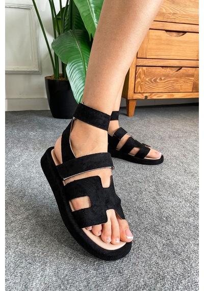 Helly Marka Model Premium Bantlı Sandalet Siyah siyah