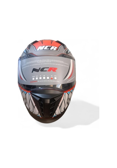 Ncr Kapalı Visörlü M69 Ece22-06 Belgeli Kask Turuncu