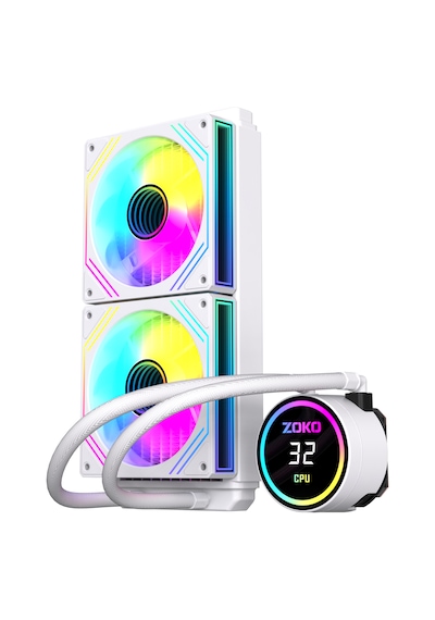 Zoko Twıst 240 Beyaz 240mm Argb Fanlı Sıvı Soğutma 240 MM