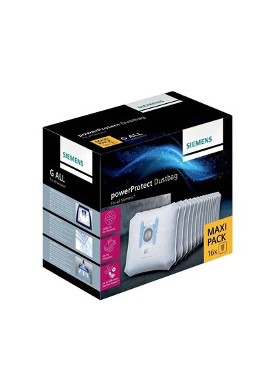 Powerprotect Elektrikli Süpürge Torbası Vz16gall 16 Adet , Kilitli, Verimli Motor Koruması, %50 Daha Uzun Kullanım