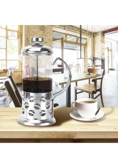 Orret Home Metal Saplı Borosilikat French Press, Termisil Süzgeçli Demlik, Bitki Çayı, Kahve Ve Ada Çayı İçin Diğer