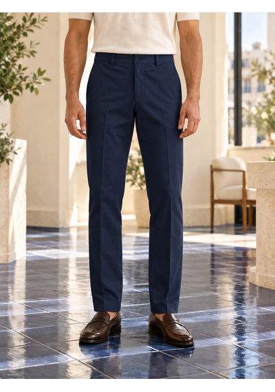Danger Erkek Comfort Fit Dokulu Chino Pantolon Lacivert 0173dngr