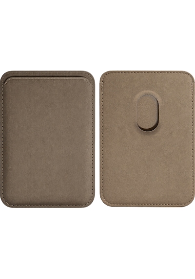 Lunex Premium Süet Magsafe Kartlık Sandstone Beige Apple Uyumlu iPhone 13 Mini Sandstone Beige
