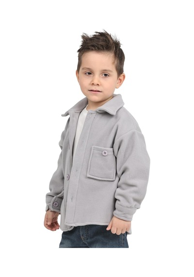 Erdem Kıds Erkek-kız Çocuk Unisex Pamuklu Günlük-casual Kışlık Polar Ceket Gömlek Açık Gri Açık Gri Erdem Kıds Erkek-kız Çocuk Unisex Pamuklu Günlük-casual Kışlık Polar Ceket Gömlek Açık Gri Açık Gri