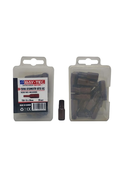 Bay-tec Tork Otomotiv Bits Ucu Kısa T50-10x30 Mm 20 Adet Mu2085