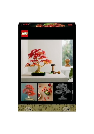 Botanicals Japon Kırmızı Akçaağaç Bonsai Ağacı 10348 - Kırmızı Ve Kehribar Sarısı Yapraklara Sahip Yapay Bi