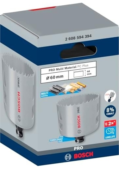 1 X Pro Multi Material Power Change Plus Hole Testere Softwood, Drywall, Ø 60 Mm, Professional Accessory Rotary Drill/drivers