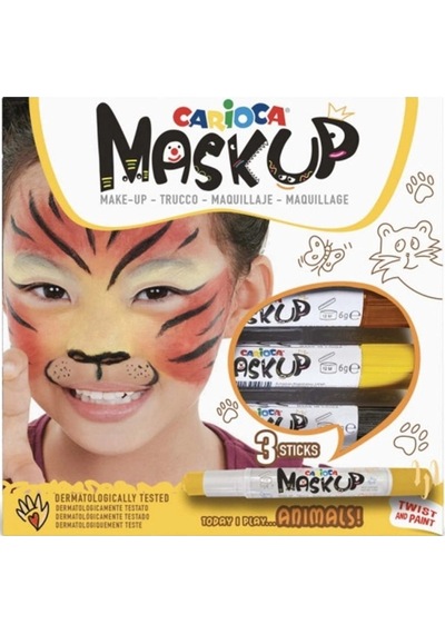 Mey İthalat Mask Up Yüz Boyası 3 Renk Animals