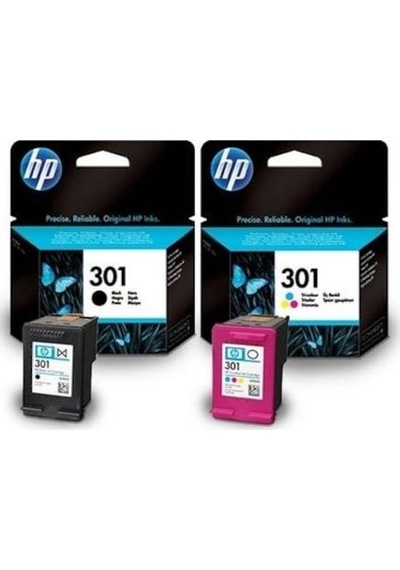 Hp 301 Siyah Ve Renkli Kartuş Ch561Ee Ch562Ee Deskjet 2050.1050