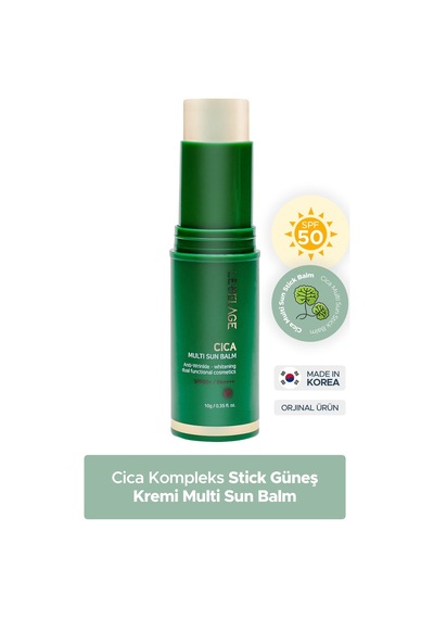 Lebelage Kuru ve Hassas Cilt İçin Stick Güneş Koruyucu Cica Sun Balm SPF 50+/PA ++++