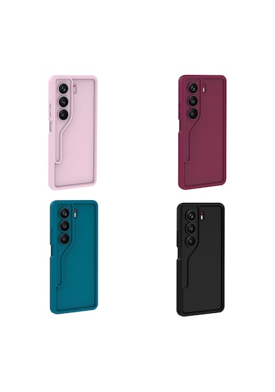 Tecno Camon 40 4g Kılıf Kamera Korumalı Kalın Silikon Üstün Koruma Novatech Pembe
