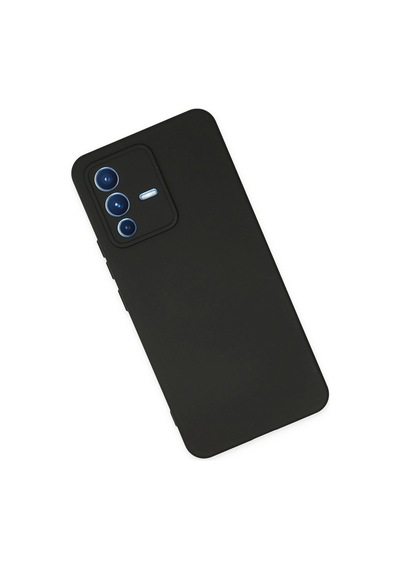 Newface Vivo V23 5g Kılıf Nano İçi Kadife Silikon Semeglbl - 93 - Siyah Sıyah