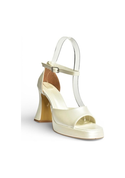 Fox Shoes Y404850209 Sedef Kalın Topuklu Kadın Ayakkabı SEDEF