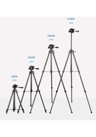 Ht-t04 Alüminyum 173 Cm Tripod Profesyonel Taşınabilir Dslr Cep Telefonu Tripodu