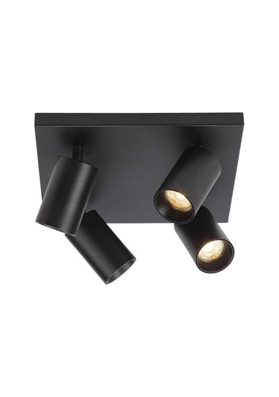 Kare Led Spot Modern Hareketli Başlıklı Led Avize Os Ram Marka Led Ampul 3000k Siyah