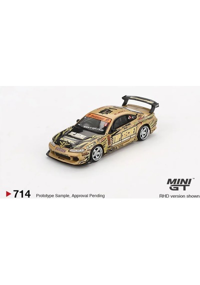 Mını Cars Mını Gt 1:64 Nissan Silvia S15 Top Secret Blister Ambalaj, Metal 471189100 Altın Rengi