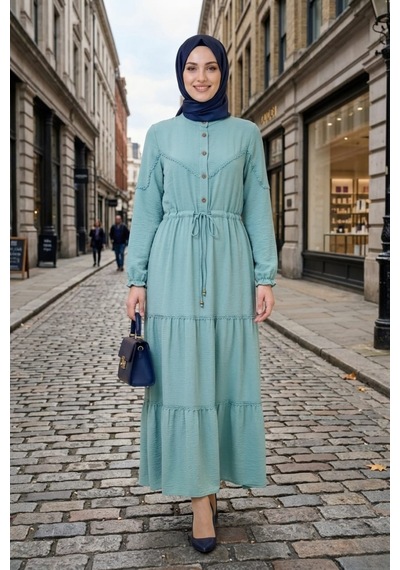 Hb Harma Time Butik Kadın Dantel Detaylı Beli Bağcıklı Ayrobin Yeşil Elbise Bebe Mavisi Bebe Mavisi Hb Harma Time Butik Kadın Dantel Detaylı Beli Bağcıklı Ayrobin Yeşil Elbise Bebe Mavisi Bebe Mavisi