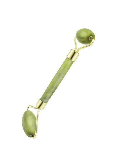 3'ü 1 Arada Ficial Face Ice Jade Roller Ve Gua Sha Aleti, %100 Doğal Gerçek Yeşim Kırışıklık Önleyici Yüz Gö