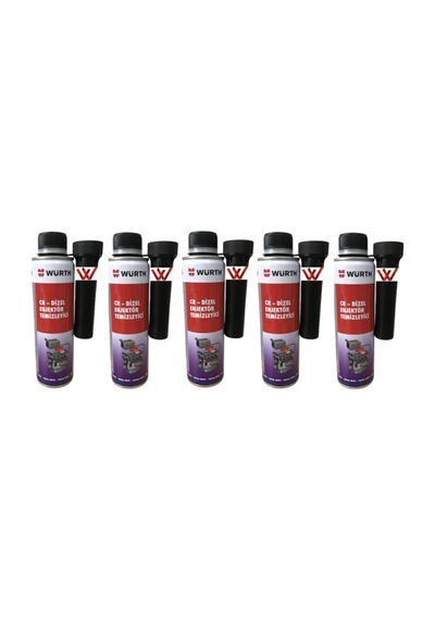 Würth Yeni Nesil Enjektör Temizleyici Dizel Performans Iyileştirici 300ml 5 Adet