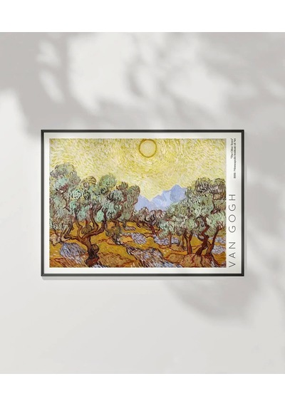 Çerçevesiz Poster Vincent Van Gogh Zeytin Ağaçları