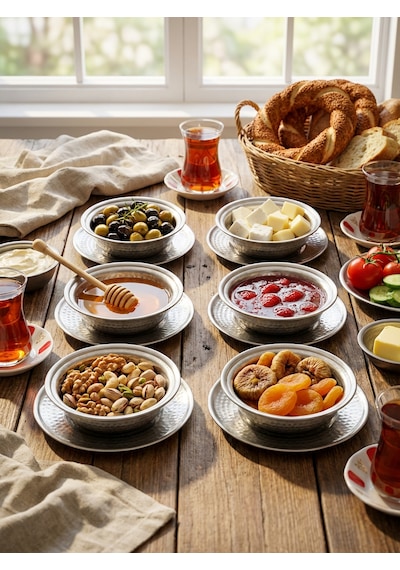 6'lı Otantik Dövme Desenli Çelik Sunum Tabağı Seti El İşçiliği Servis Kaseleri Çelik