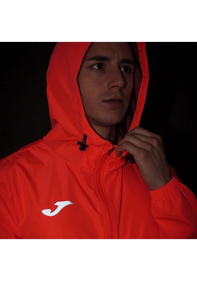 Mercan Joma Erkek Performans Koşu - Yürüyüş Yağmurluk Elite Raincoat Fluor Coral 102235.040 Mercan