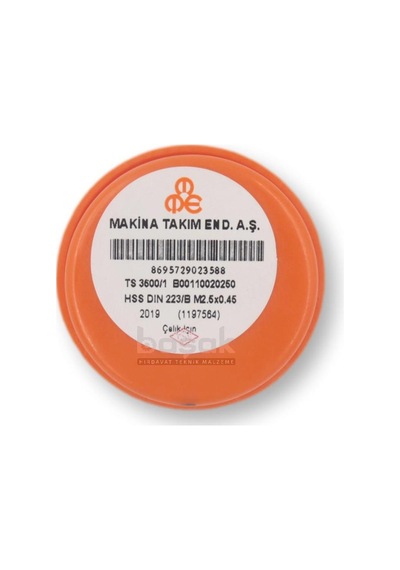 Mte M2.5 X 0.45 Pafta Normal Vidalı Hss Dın 223/b