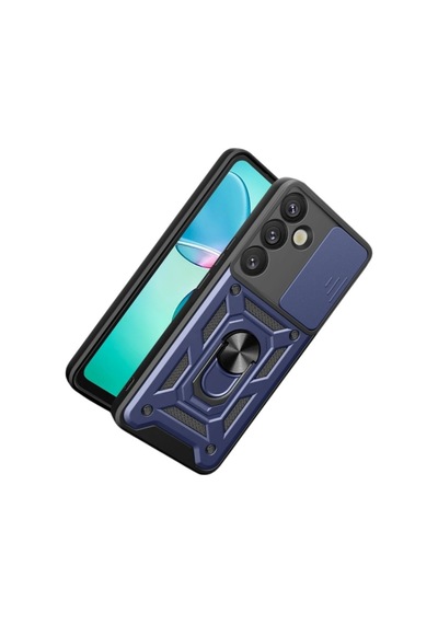 Galaxy  Uyumlu  S26 Plus Pars Lens Yüzüklü Silikon - Lacivert