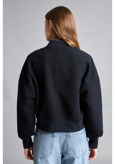 Defacto Regular Fit Fermuarlı Buklet Bomber Kaşe Kaban H3960ax26wnnv94 Lacivert-nv94