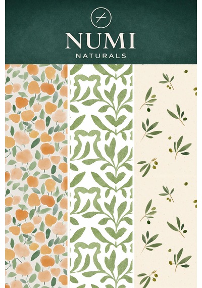 Balmumu Gıda Saklama Bezleri Premium 3 Lü Set 30 30 Cm - Olive & Citrus Serisi Çok  Renkli