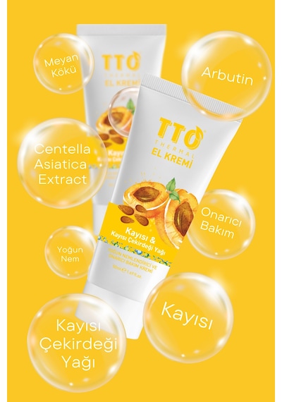 Tto Thermal El Kremi Kayısı & Kayısı Çekirdeği Yağı 50 Ml