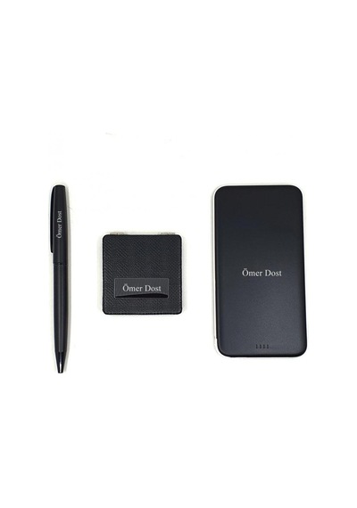 Kişiye Özel Hediyelik Set 5000 Mah Powerbank, Metal Tükenmez Kal