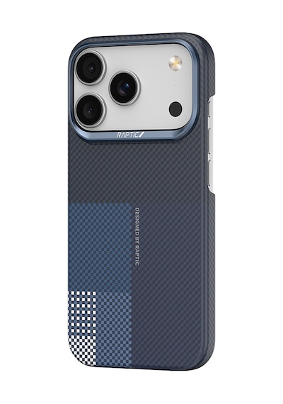 Apple Uyumlu iPhone 17 Pro Kılıf M-safe Şarj Özellikli Raptic Aramid Skin Transform Serisi Kapak Mavi