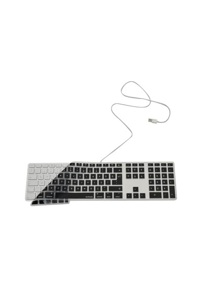 Magic Keyboard A1243 Uyumlu Klavye Koruyucu Türkçe Q Baskılı Us Uk İngilizce Enter Tipi Uyumlu İnce Mat Tpu Silikon Kaplama Kolay Tak Çıkar Yıkanabilir Siyah