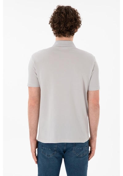 U.S. Polo Assn. Erkek Regular Fit Polo Yaka Açık Gri Basic Tişört 50306007-VR001 U.S. Polo Assn. Erkek Regular Fit Polo Yaka Açık Gri Basic Tişört 50306007-VR001