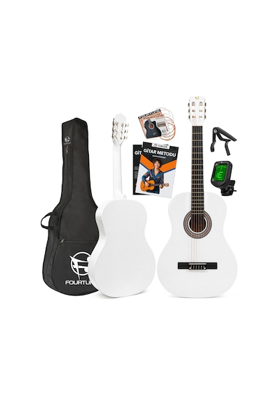 Fourtune Luca C-180wh Beyaz Klasik Gitar Seti 4/4 Sap Ayarlı
