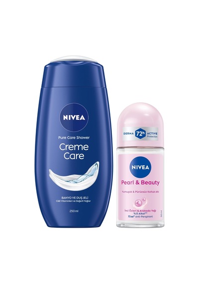 Creme Care Nemlendirici Duş Jeli 250ml Ve Rollon Deodorant Pearl&beauty 50ml, 72saat Anti-perspirant Diğer