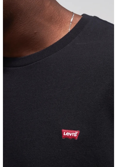 Levi's Erkek Arma Logo Bisiklet Yaka Siyah Basic T-shirt- 56605-0075-76-77 Siyah