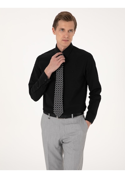 Pierre Cardin Erkek Siyah Gömlek Basic 50316742-vr046 Siyah