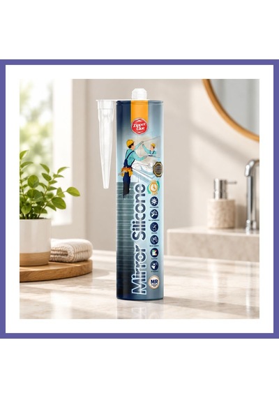 Bezos Ayna Ve Cam Yapıştırıcı Silikon Şeffaf 300ml Nıda