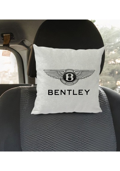 Bk Gift Bentley Tasarımlı Kare Araç Koltuk Yastığı-1