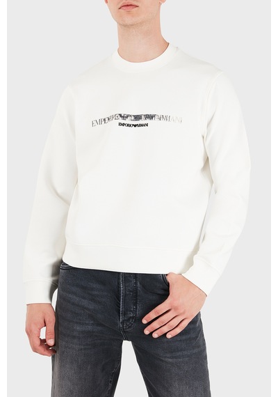 Emporio Armani Logolu Pamuklu Regular Fit Bisiklet Yaka Sweat Erkek Sweat Em007352 Af10013 M0497 Beyaz Emporio Armani Logolu Pamuklu Regular Fit Bisiklet Yaka Sweat Erkek Sweat Em007352 Af10013 M0497 Beyaz