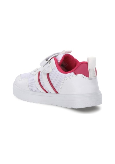 Slazenger Fıora Kız Çocuk Cırt Cırtlı Beyaz / Fuşya Günlük Spor Ayakkabısı
