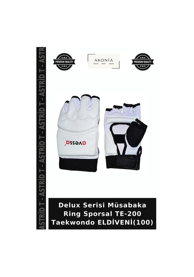 Delux Serisi Müsabaka Ring Sporsal Te-200 Taekwondo Eldiveni 100 Çok Renkli