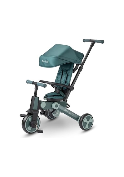 Micro 4in1 Katlanabilir Bisiklet Matcha, 6 Aydan 6 Yaşa Kadar, 360 Dönebilen Koltuk, Ebeveyn Kontrol, Akıllı Kilitleme Freni Ve Yıkama Koltuğu Açık Mavi
