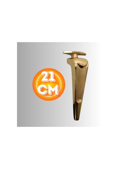 21 Cm Metal Klas Koltuk Ayağı Mobilya Ayağı Ünite Ayağı Konsol Ayağı Puf Berjer Ayağı Gold