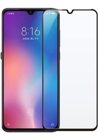 Nano Teknoloji Xioami Mi 8 Lite Siyah Kırılmaz Cam Ekran Koruyucu