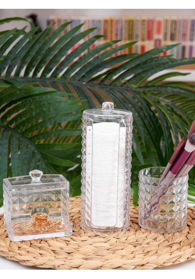 3 Parça Organızer Set Plastik Şeffaf Tr Diğer