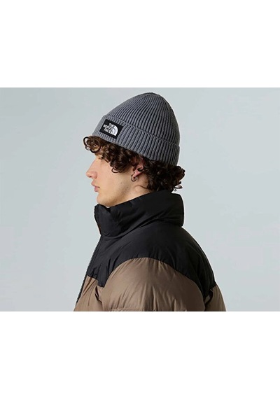 The North Face Tnf Logo Box Cuffed Beanie Bere Nf0a8chedyy1 Gri Gri