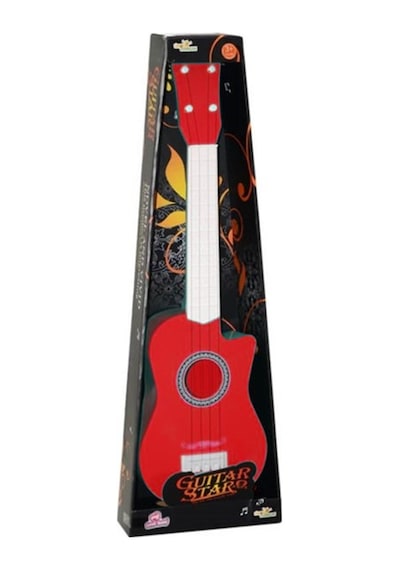 Renkli Gitar 55 Cm Çocuk Oyuncak Eğitici Montessori Anaokulu Kreş